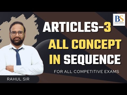 Articles Chapter 3 | Complete Grammar for All Competitive Exams
