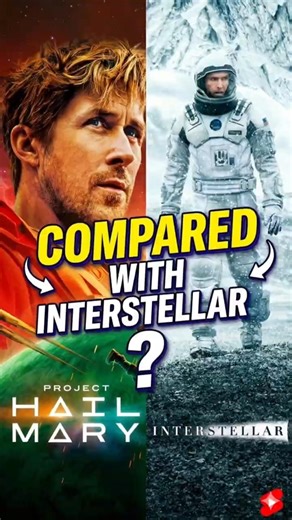 Compared with INTERSTELLAR🤔|Project hail mary review #ryangosling #projecthailmary