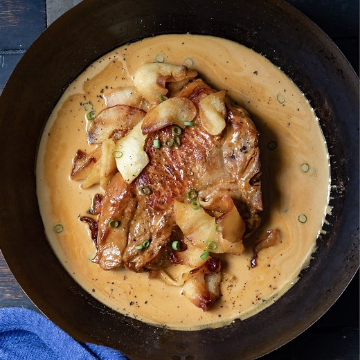 NORMANDY PORK CHOPS  | French Cooking Academy