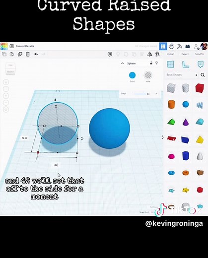 TinkerCAD Tips! Curved Raised Shapes on a Sphere. #tinkercad #tinkercaddesign #tinkercadtips #tinkercadtip #3dprint #3dprinter #3dprinting #3dprintok #printok3d #printok