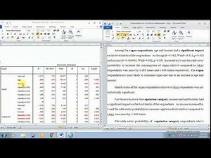 HOW TO ANALYSE AND INTERPRET MULTINOMINAL LOGISTIC REGRESSION - SPSS