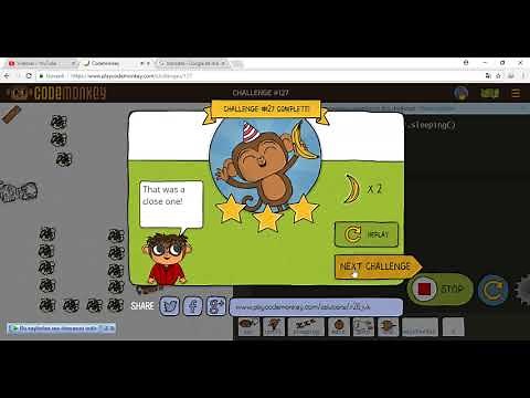 play code monkey 126 - 127 - 128 - 129 - 130 challenge level