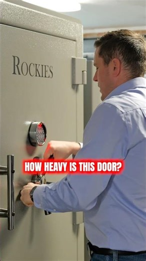 How heavy is this gun safe door? #parmaarmory #gunrange