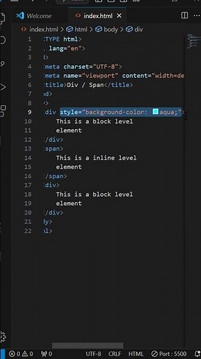 Learn how to use the div and span tag in html