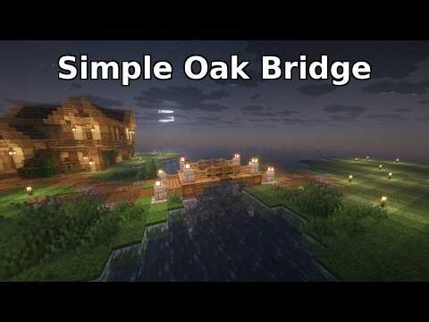 Minecraft Simple Oak Bridge Tutorial