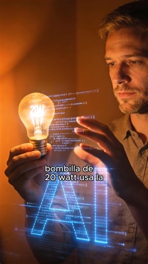 20 watts pueden encender una bombilla… o un pensamiento. La IA puede calcular, pero no puede sentir. Por eso, no se trata de detenerla — se trata de dirigirla. 🌍 #IA #Futuro #Creatividad #AndyDirectorDeIdeas #StorytellingVisual #InteligenciaArtificial | Andy