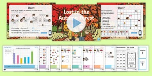 Year 2 Lost in the Autumn Forest Escape the Room Maths Game