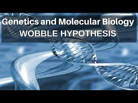 Genetics and Molecular Biology - Wobble Hypothesis