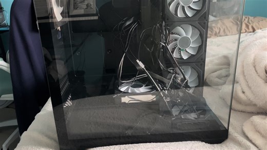 Installing my last 120mm ARGB fan for the PSU shroud on my PC case - Building my gaming PC vs. buying a prebuilt gaming PC