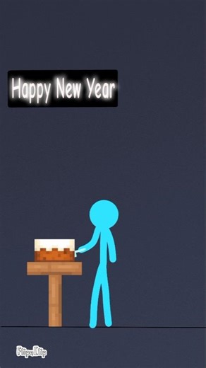Happy New Year 📈 || #2danimation #animation #stickman #alanbecker #sticknodes #newyear #2026#krish