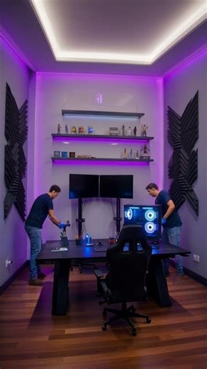 Dirty Room to INSANE Gaming Setup Transformation 🤯 #GamingRoom #RoomMakeover #Timelapse