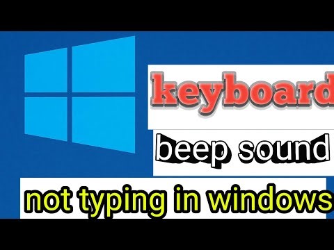 HOW TO SOLVE KEYBOARD MAKING BEEP SOUND AND NOT TYPING IN WINDOWS ( TELUGU)❓