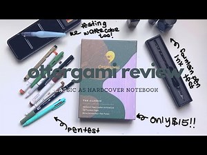 I Can’t Believe It! | Ottergami Bullet Journal Notebook Review | Pen & Paint Test | Paper Comparison