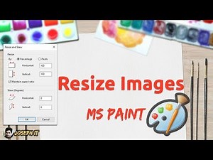 Resize Images using Microsoft Paint