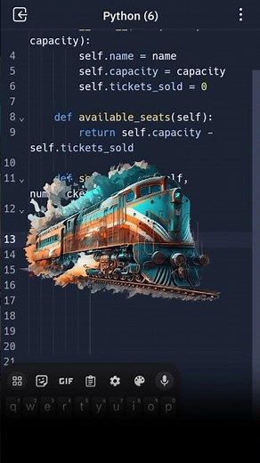 Program for Railway Tickets Reservation in python #python #code #fact