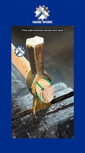 376K views · 1K reactions | Making a hammer handle with nails #tips #tricks | Hand Work | Facebook