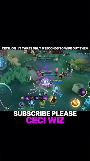 CECILION : IT TAKES ONLY 6 SECONDS TO WIPE OUT THEM | CECILION BEST BUILD AND EMBLEM - MLBB