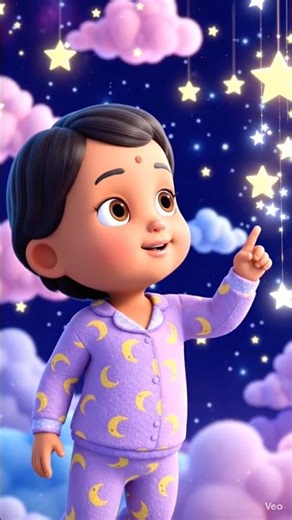 Twinkle Twinkle Little Star 🌙✨ | Baby Voice Lullaby | Cute Kids Song for Sleep 😴💙