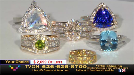 Join TVON now for a live, interactive television shopping event! Come see what jewelry and gemstone lovers nationwide are all talking about! Shop the world's very best in fine jewelry, all at better-than-wholesale prices! Don’t miss it! | TVON