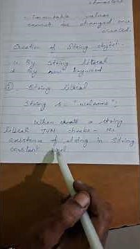 STRING IN JAVA