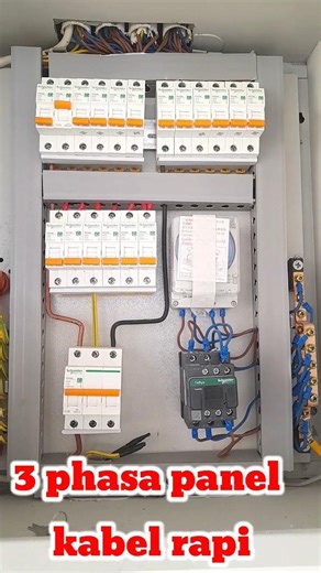 panel 3 phase kabel rapi paket sederhana #tutorial #electrician #electrical