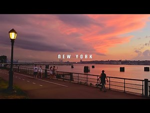 AMAZING New York Sunset | Riverside Park | New York Walk