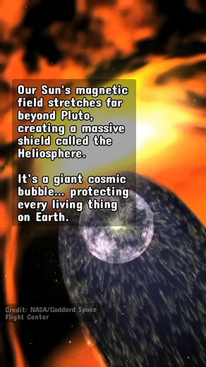 The Sun has a hidden shield bigger than the entire solar system… and it protects YOU. 🌞🛡️ #SpaceFacts #Heliosphere #CosmicMystery | Astro Byte