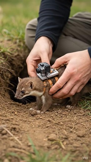 Real Weasel POV Inside Underground Burrow 😱 | Micro Camera Animal Experiment