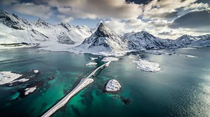 Lofoten from Above: Drone Views of Norway's Mountain Majesty