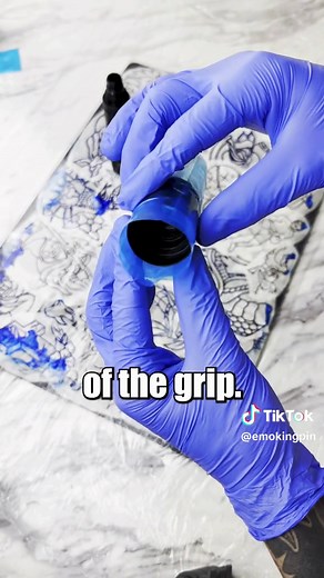 Replying to @deep__kot Here’s how I wrap the Ambition Soldier tattoo pen machine, step by step. #howtotattooforbeginners #howtotattoo #tattoomachine #tattoosetup #tattoopen