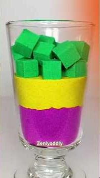 Very Satisfying Noodle Cube Drop Squish KineticSand ASMR#shorts #usa‪@OddlySatisfyingSlimeASMR‬