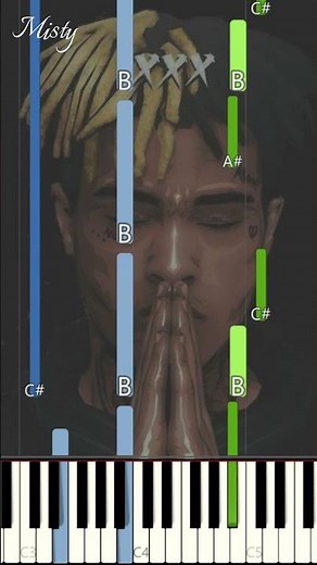 XXXTENTACION - "CHANGES" (EASY PIANO TUTORIAL)