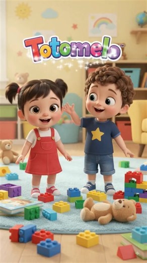 🧸 Clean Up Song for Toddlers! 🧺 | Fun Learning with Totomelo #Shorts