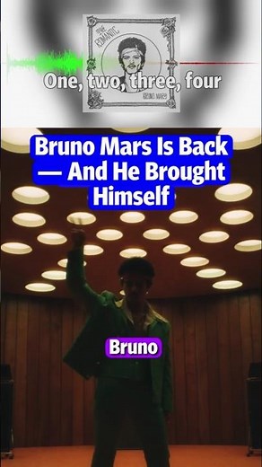 Bruno Mars Is Back — And He Brought Himself 🕺