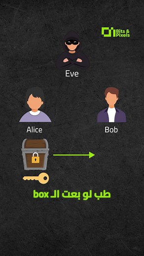 خد فكرة عن RSA Asymmetric encryption #rsa #cybersecurity #encryption #coding #programming #bitsnpixels