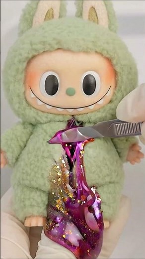 ✨ Cutting Open My Labubu Doll with SLIME?! 🔪 Oddly Satisfying ASMR