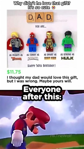 Dad didn’t love that birthday gift 😭