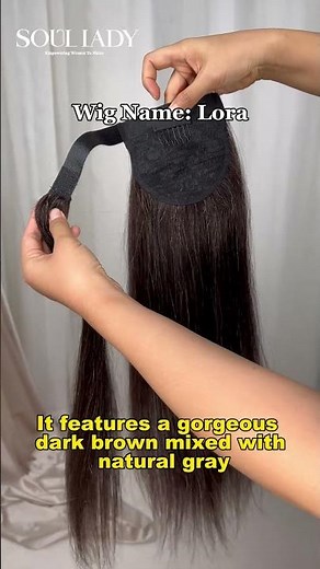 It only takes a minute to put on. Just clip it in, wrap it around, and secure the Velcro #ponytail