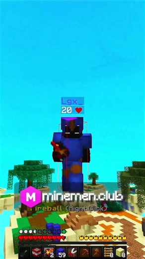 They thought I lost 💀 #minemen #minecraft #shorts
