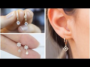 Simple Daily Wear Gold Drop Earrings Designs