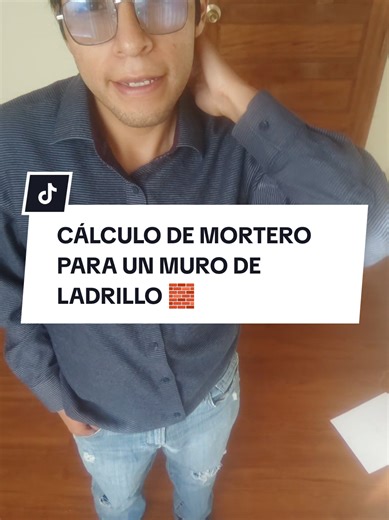 Cálculo de Mortero para Muro de Ladrillo en Arquitectura