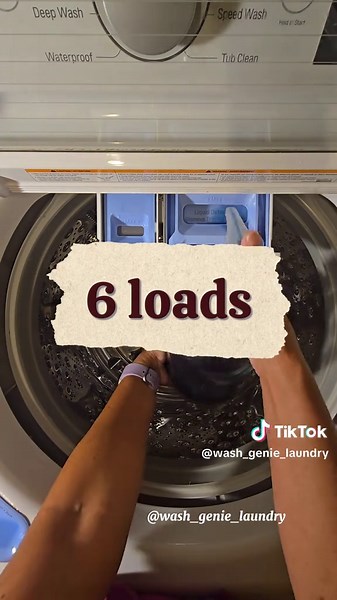 Behind-the-Scenes/Process: Ever wonder what a full laundry order looks like start to finish? 👀 Here’s the magic: weigh ➝ sort ➝ wash ➝ soak ➝ dry ➝ fold ➝ pack ➝ deliver ✨ #laundrytok #sidehustle #laundryservice #smallbusiness #laundryday