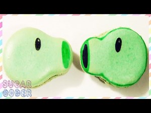 PLANTS VS ZOMBIES PEA SHOOTERS MACARONS COOKIES, DESSERT IDEAS