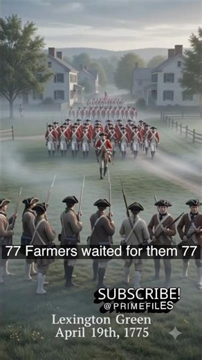 How America Revolution Started | 77 Farmers vs The Most Powerful Army | Lexington 1775 #shorts