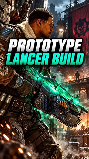 Overpowered prototype lancer build in Gears of War E-Day
