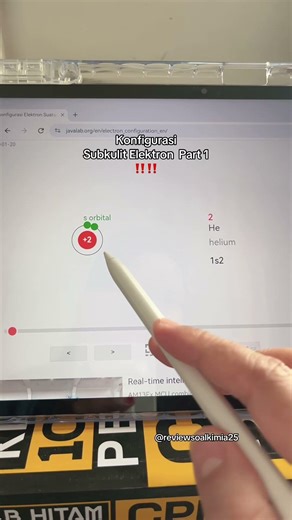 Konfigurasi Elektron Subkulit #1 ✨