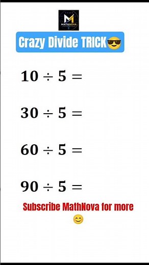 Divide by 5 Like a Genius! 🤓 #maths #mathstricks #shortsfeed