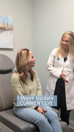 Dr. Sarah Novis on Instagram: "One week post op from her CURRENT Lift (a deep plane facelift and neck lift performed under local anesthesia) and at only 48 years old, she already looks lifted, tight, and incredibly refreshed. No pain, minimal swelling, and a completely transformed jawline after removing an inch of hidden excess skin and repairing the muscle separation under her chin. This is just week one, and she already looks amazing. Dr. Novis is a double board-certified, female facial plasti