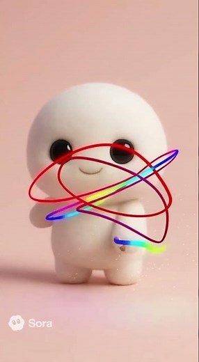 Toti and the Floating Colors 🎨 | Satisfying Magical Loop #toti #shorts