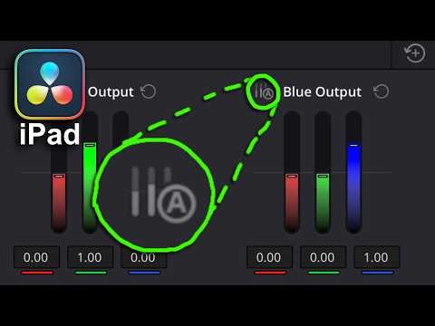 DaVinci Resolve iPad: RGB Mixer Normalize Channels Explained